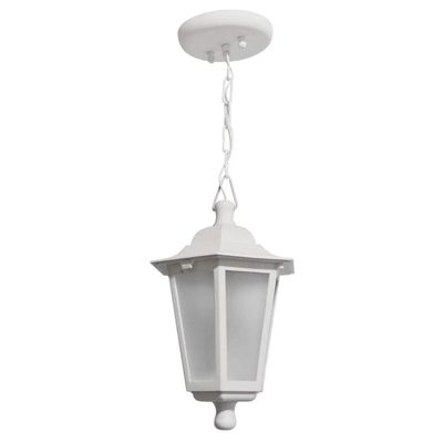 Conjunto 12 Pendentes de Teto Coloniais Luminárias Externas Gregas Brancas 58cm Dital