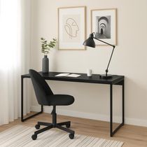 Mesa de Escritório Studio Preta 135 cm