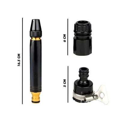 Bico Alta Pressão Jato Mangueira água Kit 4 Pçs Lava Carro