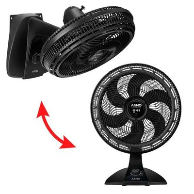 Ventilador Arno Turbo Force 40cm 2 Em 1 Mesa E Parede 110V