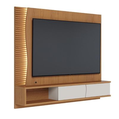 Painel Sala Acadia Freijo Off White Matte