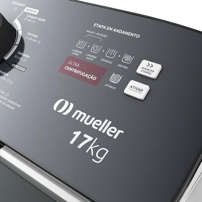 Máquina De Lavar Mueller 17kg, Com Ultracentrifugação Mla17 Branco 110V
