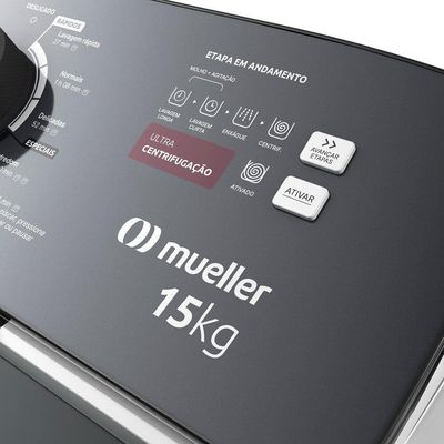 Máquina De Lavar Mueller 15kg, Com Ultracentrifugação Mla15 Branco 220V