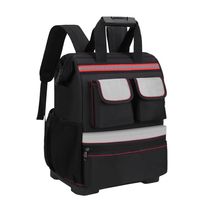 Mochila Ferramentas Base Emborrachada Reforcada Bolsa Impermeavel Refletiva Motoboy Grande Premium