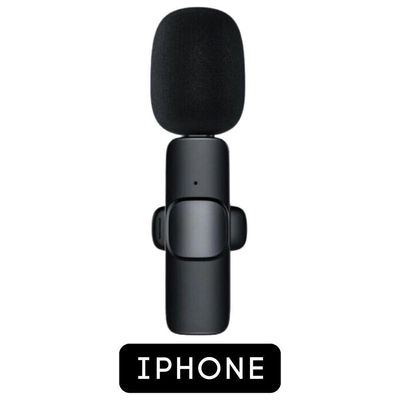Microfone Lapela Wireless Sem Fio Para Iphone Ipad Lightning
