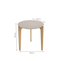 Mesa Florida Budapeste Off White Perolizado-freijo