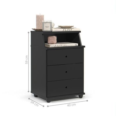 Mesa De Cabeceira Kansas Preto
