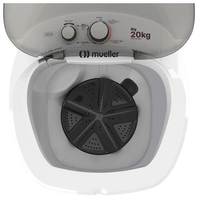 Lavadora De Roupas Semiautomática 20,1kg Mueller Big Branco 110V