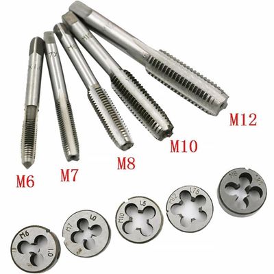 Jogo Tarracha Cossinete Macho Femea Kit 12 Peças Pente Abre Rosca Aco Madeira Aluminio Profissional