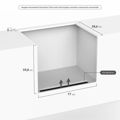 Fogão 5 Bocas Embutir Dako Supreme Mesa De Inox Bivolt