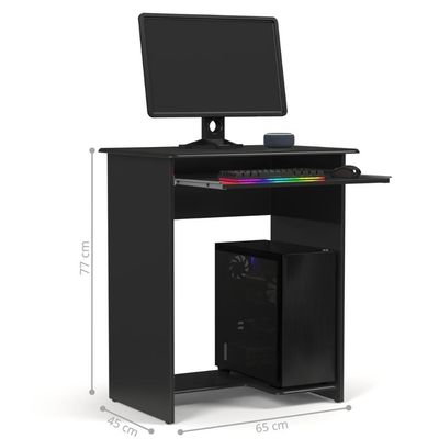 Escrivaninha Mesa Para Computador Suiça Preto