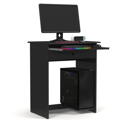 Escrivaninha Mesa Para Computador Com Gaveta Suiça Preto