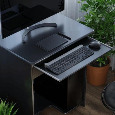 Escrivaninha Mesa Para Computador Com Gaveta Suiça Preto