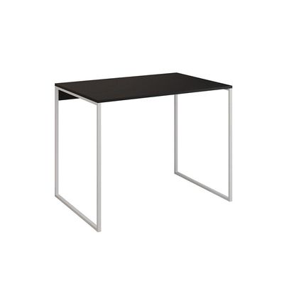 Escrivaninha Industrial Office Preta 90x53 Grécia Base Ferro Branco