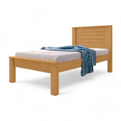 Cama Solteiro Confortável Milena Naturalle Com Colchão