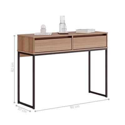 Buffet Luce Retro Madeira 2 Gavetas Estilo Industrial Montana
