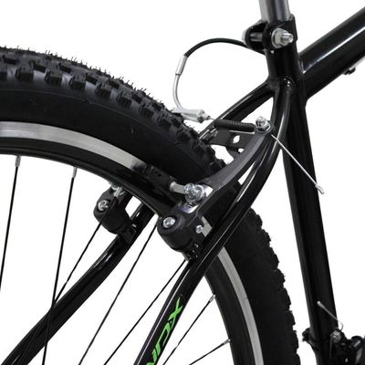 Bicicleta Aro 29 Quadro Aço 21 Vel Freios V Brake Saidx Premium Preto Verde Laranja
