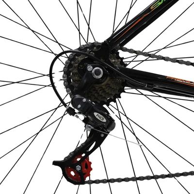 Bicicleta Aro 29 Quadro Aço 21 Vel Freios V Brake Saidx Premium Preto Verde Laranja