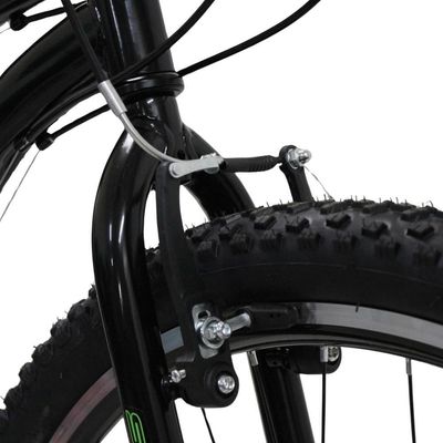 Bicicleta Aro 29 Quadro Aço 21 Vel Freios V Brake Saidx Premium Preto-verde