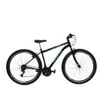 Bicicleta Aro 29 Quadro Aço 21 Vel Freios V Brake Saidx Premium Preto-verde