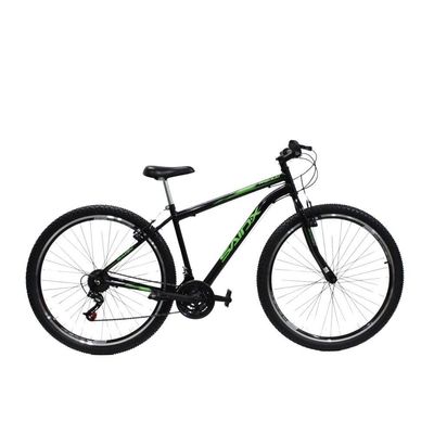 Bicicleta Aro 29 Quadro Aço 21 Vel Freios V Brake Saidx Premium Preto-verde