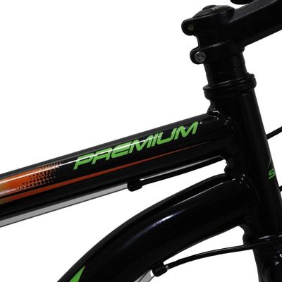 Bicicleta Aro 29 Quadro Aço 21 Vel Freios V Brake Saidx Premium Preto Verde Laranja
