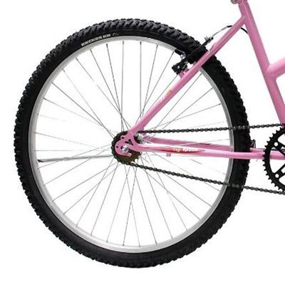 Bicicleta Aro 26 Feminina Mono Sem Marcha Com Cesta Saidx Rosa