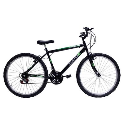 Bicicleta Aro 26 Masculina De Passeio 18 Marchas Saidx Preto