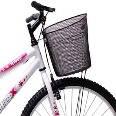 Bicicleta Aro 26 Feminina Mono Sem Marcha Com Cesta Saidx Branca
