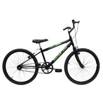 Bicicleta Aro 24 Saidx Premium Infantil Unissex Mono Sem Marcha Preto-verde