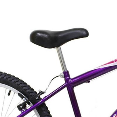 Bicicleta Aro 24 Feminina Mono Sem Marcha Com Cesta Saidx Violeta