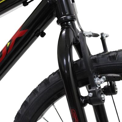 Bicicleta Aro 24 Saidx Premium Infantil Unissex Mono Sem Marcha Preto Verme Amare