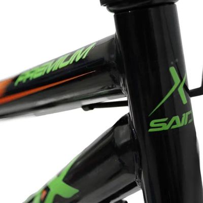 Bicicleta Aro 20 Bike Infantil Saidx Premium Feminina E Masculina Preto Verde Laranja