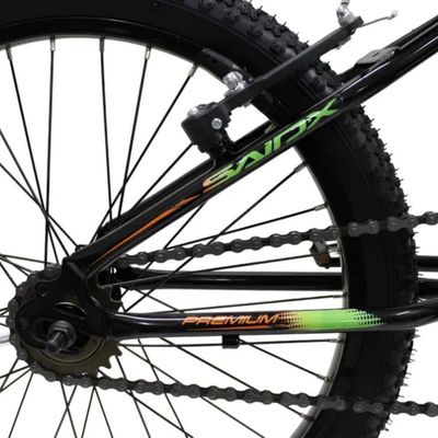 Bicicleta Aro 20 Bike Infantil Saidx Premium Feminina E Masculina Preto Verde Laranja