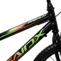 Bicicleta Aro 20 Bike Infantil Saidx Premium Feminina E Masculina Preto Verde Laranja