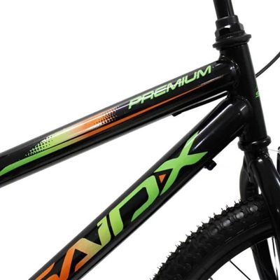 Bicicleta Aro 20 Bike Infantil Saidx Premium Feminina E Masculina Preto Verde Laranja