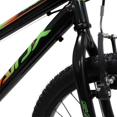Bicicleta Aro 20 Bike Infantil Saidx Premium Feminina E Masculina Preto Verde Laranja