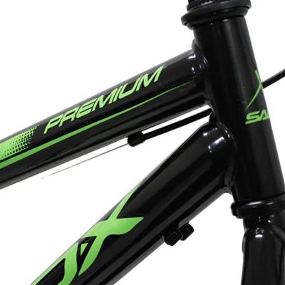 Bicicleta Aro 20 Bike Infantil Saidx Premium Feminina E Masculina Preto-verde