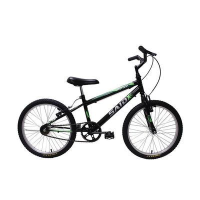Bicicleta Aro 20 Bike Infantil Meninos Masculino Saidx Preto