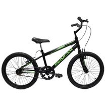 Bicicleta Aro 20 Bike Infantil Saidx Premium Feminina E Masculina Preto-verde