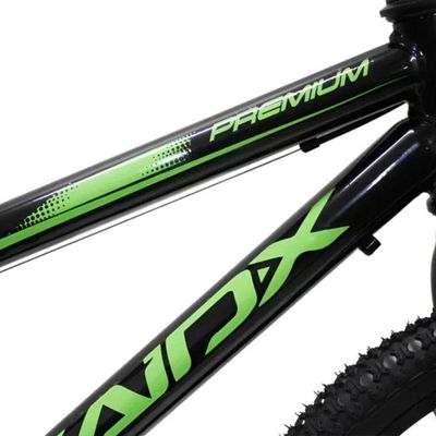 Bicicleta Aro 20 Bike Infantil Saidx Premium Feminina E Masculina Preto-verde