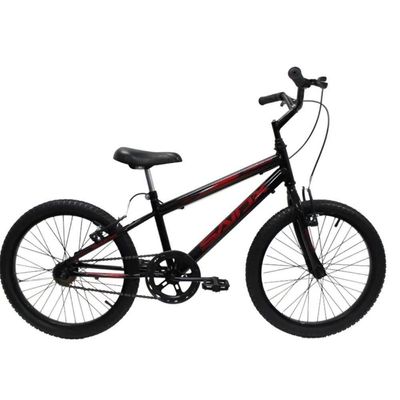 Bicicleta Aro 20 Bike Infantil Saidx Premium Feminina E Masculina Preto Verme