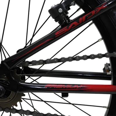 Bicicleta Aro 20 Bike Infantil Saidx Premium Feminina E Masculina Preto Verme