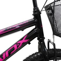 Bicicleta Aro 20 Bike Infantil Saidx Premium Feminina E Masculina Preto Rosa