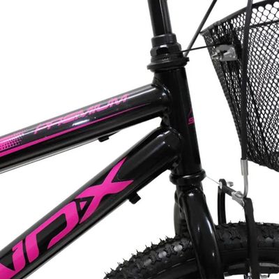 Bicicleta Aro 20 Bike Infantil Saidx Premium Feminina E Masculina Preto Rosa