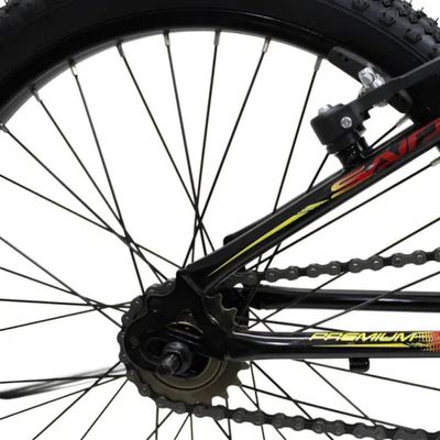Bicicleta Aro 20 Bike Infantil Saidx Premium Feminina E Masculina Preto Verme Amare