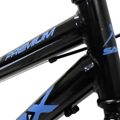 Bicicleta Aro 20 Bike Infantil Saidx Premium Feminina E Masculina Preto Azul