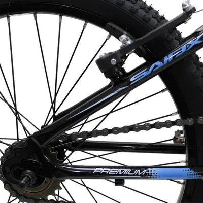 Bicicleta Aro 20 Bike Infantil Saidx Premium Feminina E Masculina Preto Azul