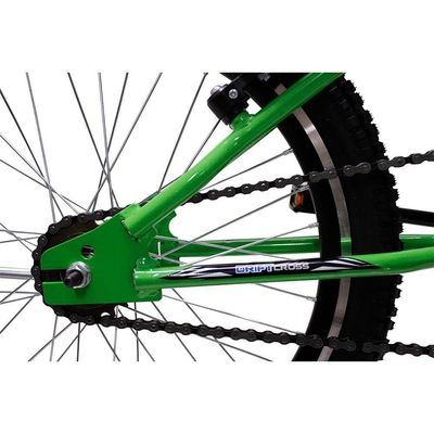 Bicicleta Aro 20 Bike Bmx Cross Freestyle Infantil Saidx Verde Kawasaki