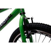 Bicicleta Aro 20 Bike Bmx Cross Freestyle Infantil Saidx Verde Kawasaki
